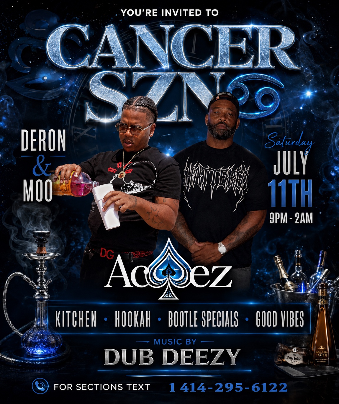 Cancer Szn Deron and Moo flyer